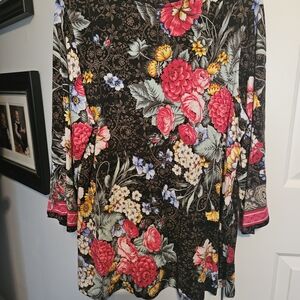 Johnny Was Multicolor Floral Dress